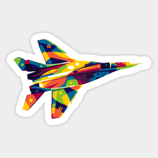 MiG-29A in Pop Art Sticker